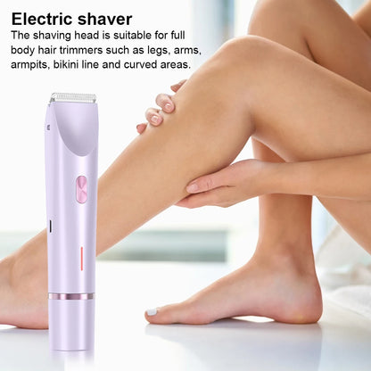 Electric Razors for Women 2 in 1 Bikini Trimmer Face Shavers Hair Removal for Underarms Legs Ladies Body Trimmer Waterproof